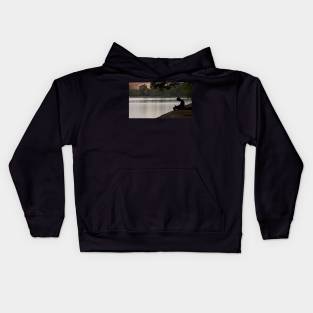 Boy in Silhouette Kids Hoodie